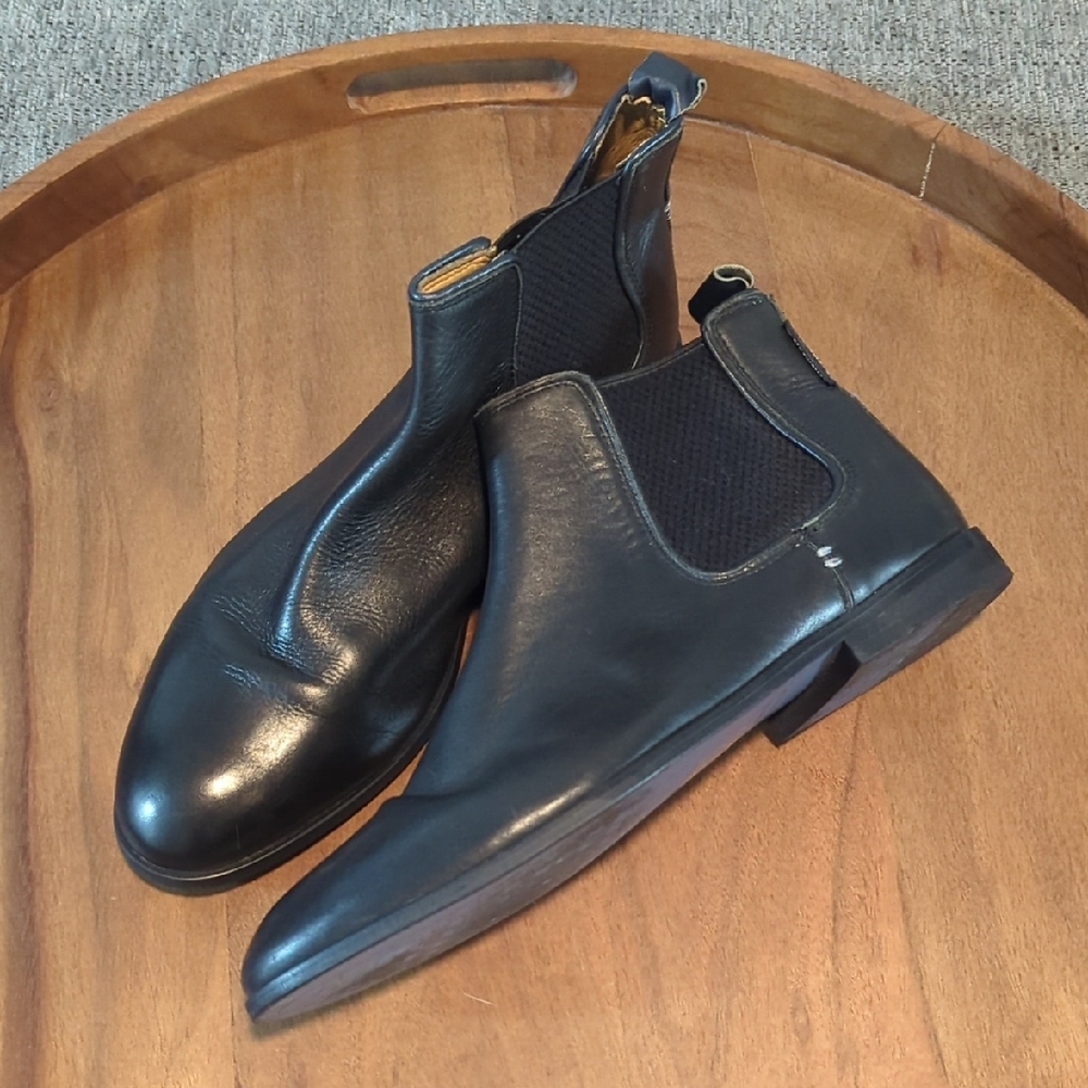 Ben Sherman Black Leather Boots